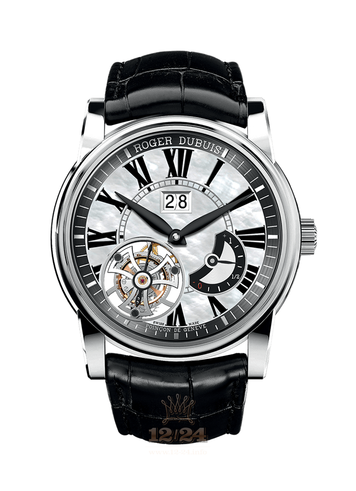 Roger Dubuis Hommage Watch RDDBHO0578 45 mm White gold Case Gray Dial