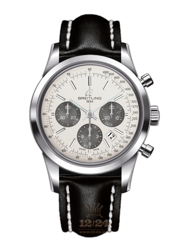 Breitling Transocean Watch AB015212/G724/435X/A20BA.1 43 mm Stainless steel Case Silver Dial