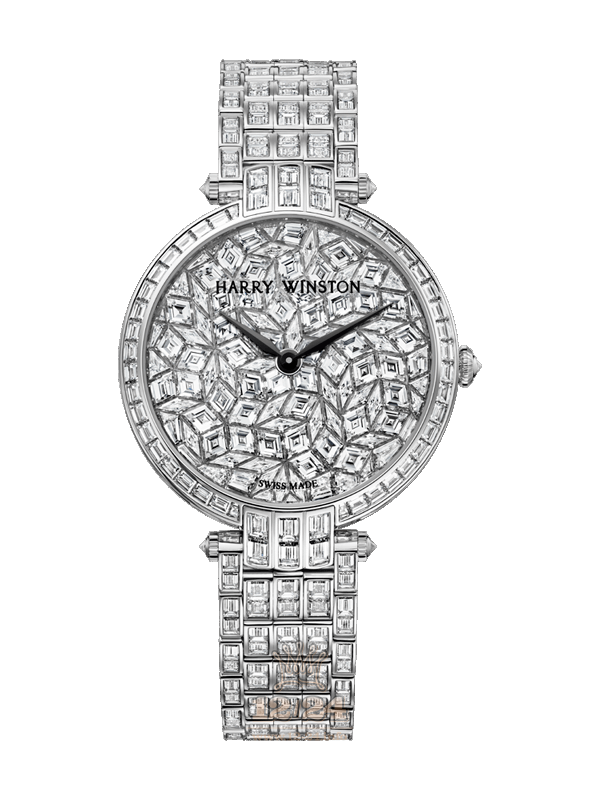 Harry Winston High Jewelry Timepieces Watch PRNQHM36WW014 36 mm White gold Case Silver Dial