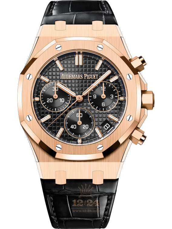 Audemars Piguet Royal Oak Watch 26240OR.OO.D002CR.01 41 mm Pink gold Case Black Dial