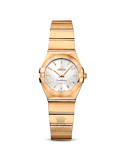 Omega Constellation Watch 123.50.24.60.02.002 24 mm Yellow gold Case Silver Dial