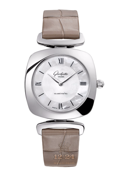 Glashutte Ladies Watch 1-03-02-05-02-30 31 mm Stainless steel Case White Dial