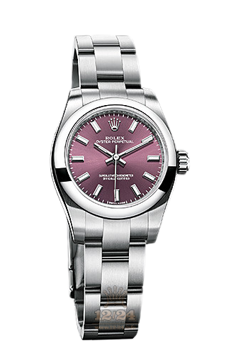 Rolex Oyster Perpetual Watch 176200-0016 26 mm Stainless steel Case Red Dial