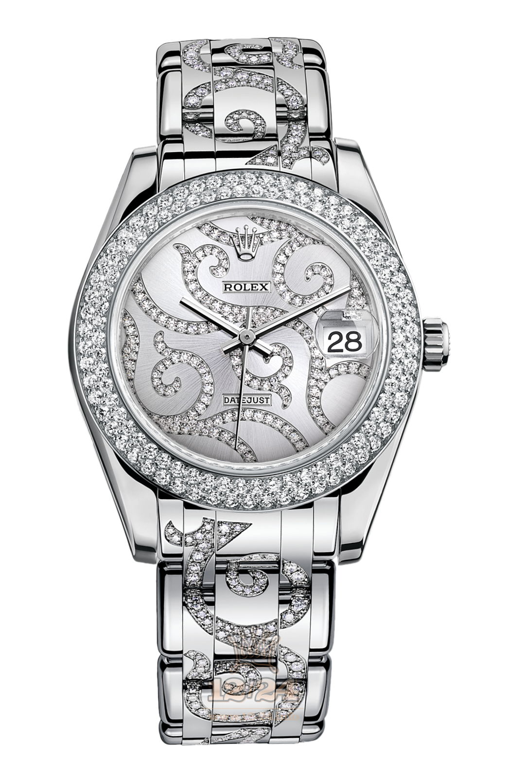 Rolex Datejust Watch 81339-0027 34 mm White gold Case Silver Dial