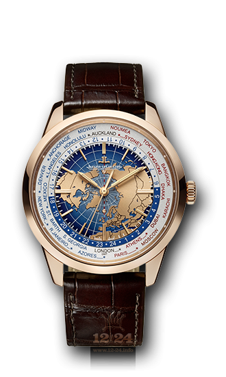 Jaeger-LeCoultre Geophysic Watch 8102520 40 mm Pink gold Case Golden Dark blue Dial