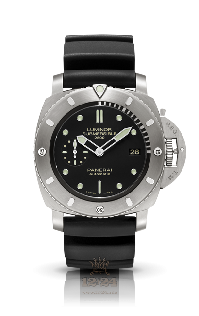 Panerai 2013 Watch PAM00364 47 mm Titanium Case Black Dial