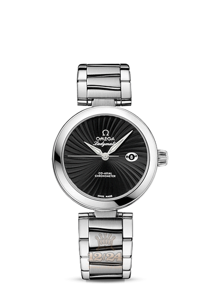Omega Ladymatic Watch 425.30.34.20.01.001 34 mm Stainless steel Ceramics Case Black Dial