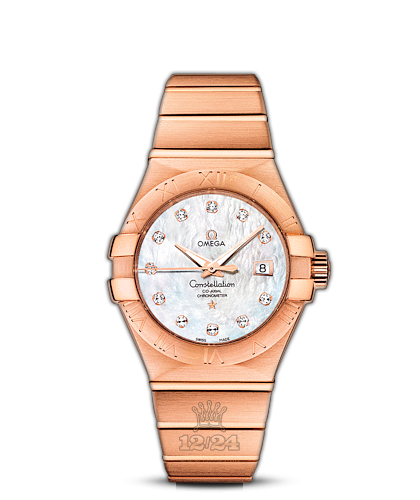 Omega Constellation Watch 123.50.31.20.55.001 31 mm Pink gold Case White Dial
