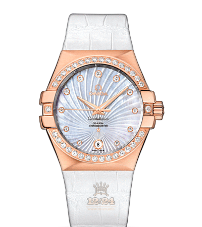 Omega Constellation Watch 123.58.35.20.55.003 35 mm Pink gold Case White Dial
