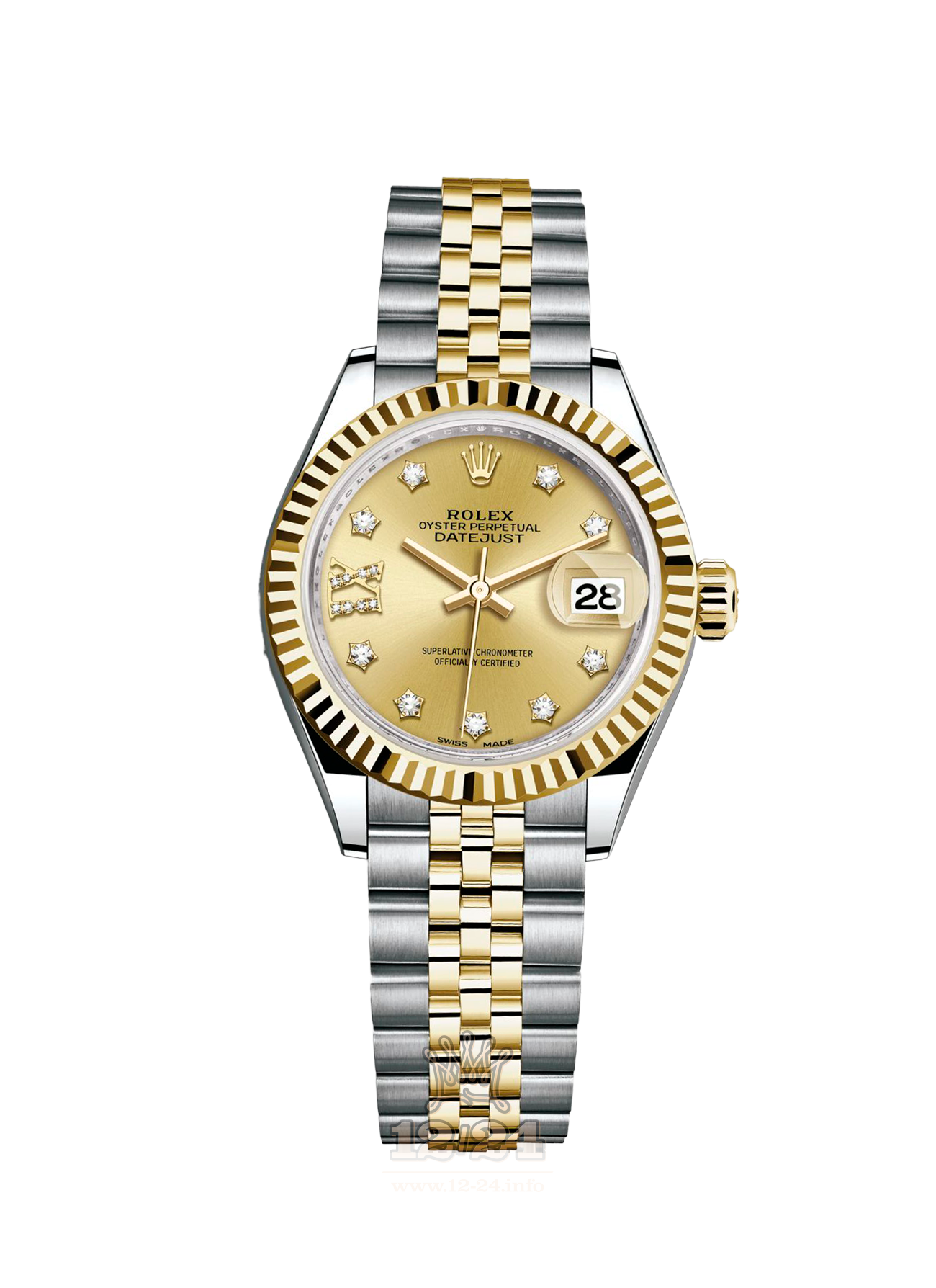 Rolex Datejust Watch 279173-0021 28 mm Steel / Yellow gold Case Golden Dial