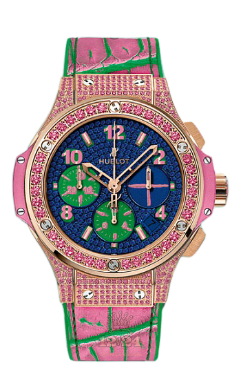 Hublot Big Bang Watch 341.PP.9089.LR.1633.POP15 41 mm Pink gold Case Dark blue Green Dial