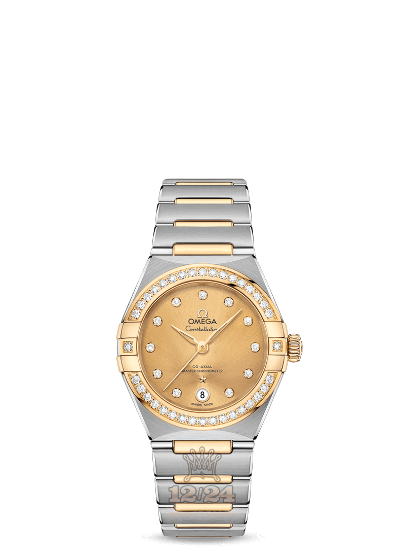 Omega Constellation Watch 131.25.29.20.58.001 29 mm Steel / Yellow gold Case Golden Dial