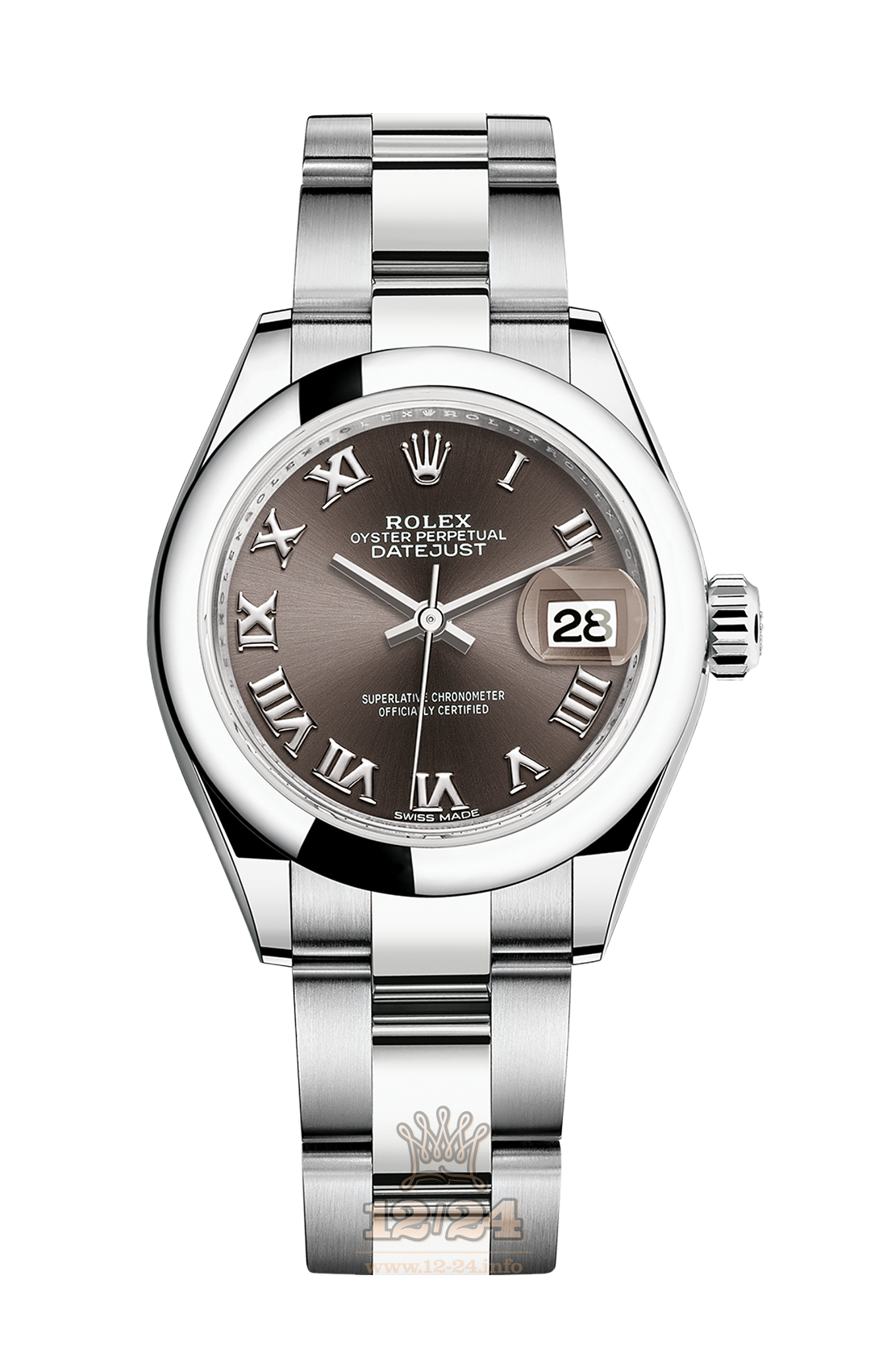 Rolex Datejust Watch 279160-0012 28 mm Stainless steel Case Brown (chocolate) Dial