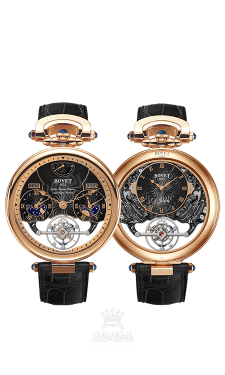 Bovet Fleurier Grandes Complications Watch AIRS027 46 mm Pink gold Case Black Dial