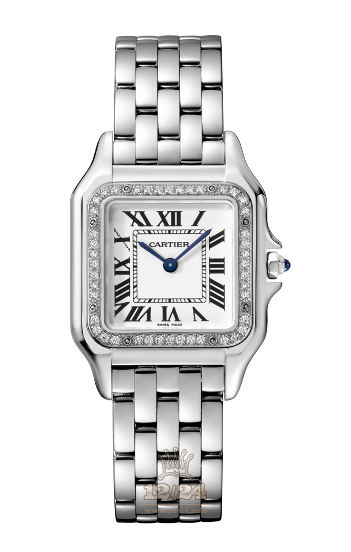 Cartier Panthere de Cartier Watch CPDC-MM-S-01 Stainless steel Case White Dial