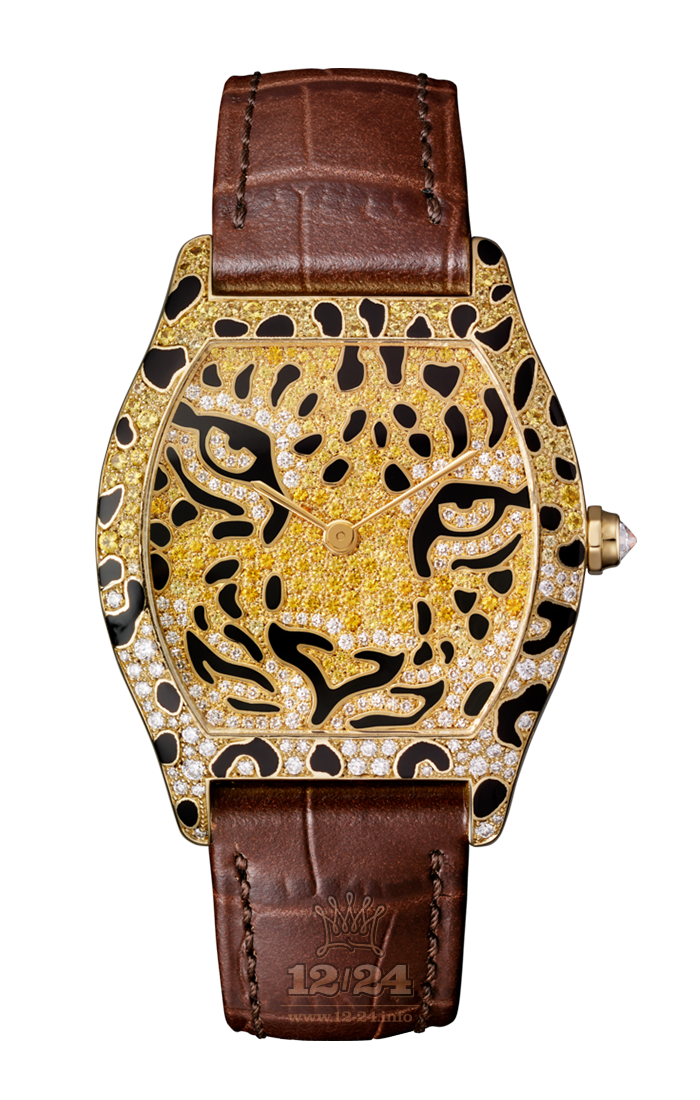 Cartier Creative jewelry watches Watch HPI01190 Yellow gold Case Black Golden Dial
