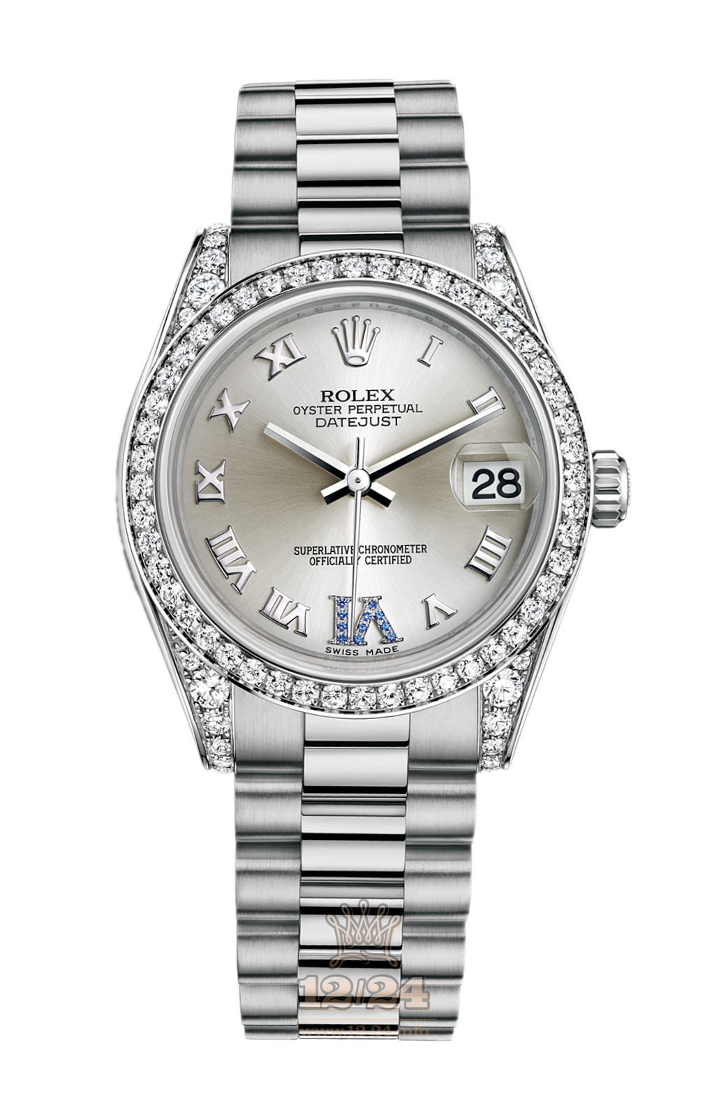 Rolex Lady-Datejust Watch 178159-0052 31 mm White gold Case Silver Dial