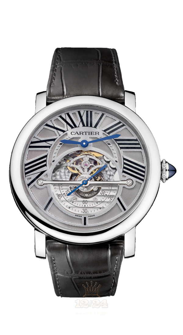 Cartier Rotonde de Cartier Watch W1556211 50 mm Titanium Case Gray Silver Dial