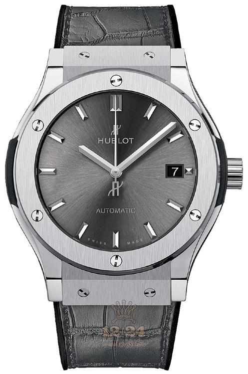 Hublot Classic Fusion Watch 565.NX.7071.LR 38 mm Titanium Case Gray Dial