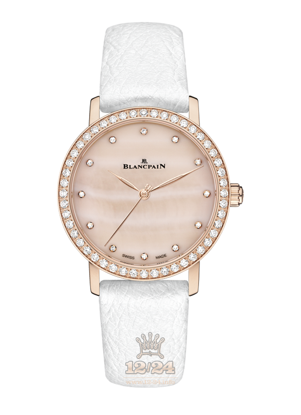 Blancpain Women Watch 6102-2954C-95A 29 mm Red gold Case Golden Dial