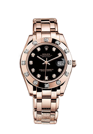 Rolex Pearlmaster Watch 81315-0005 34 mm Pink gold Case