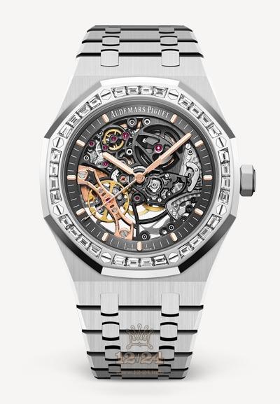 Audemars Piguet Royal Oak Watch 15412BC.ZZ.1220BC.01 41 mm White gold Case Gray Dial