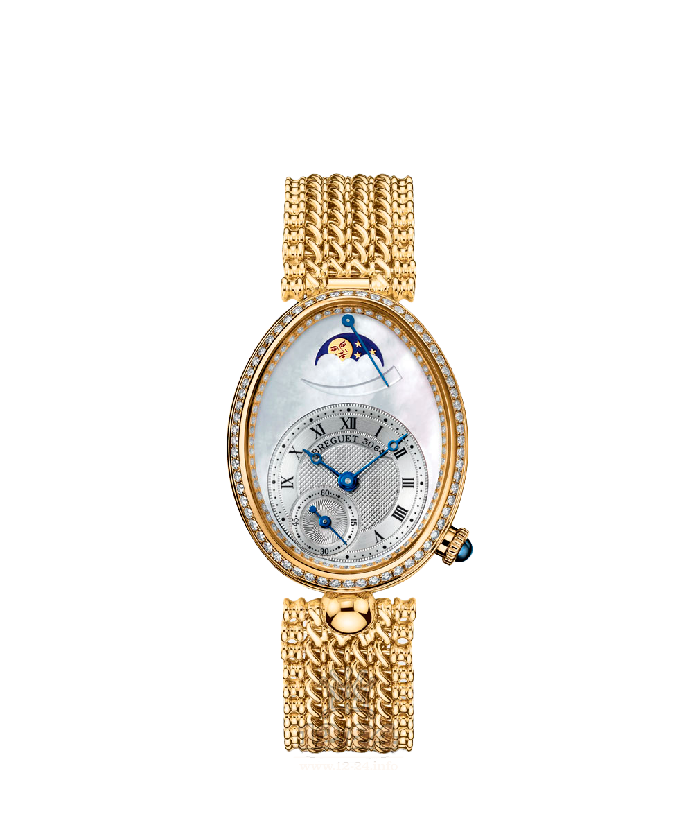 Breguet Reine de Naples Watch 8908BA/52/J20/D000 36 mm Yellow gold Case White Silver Dial