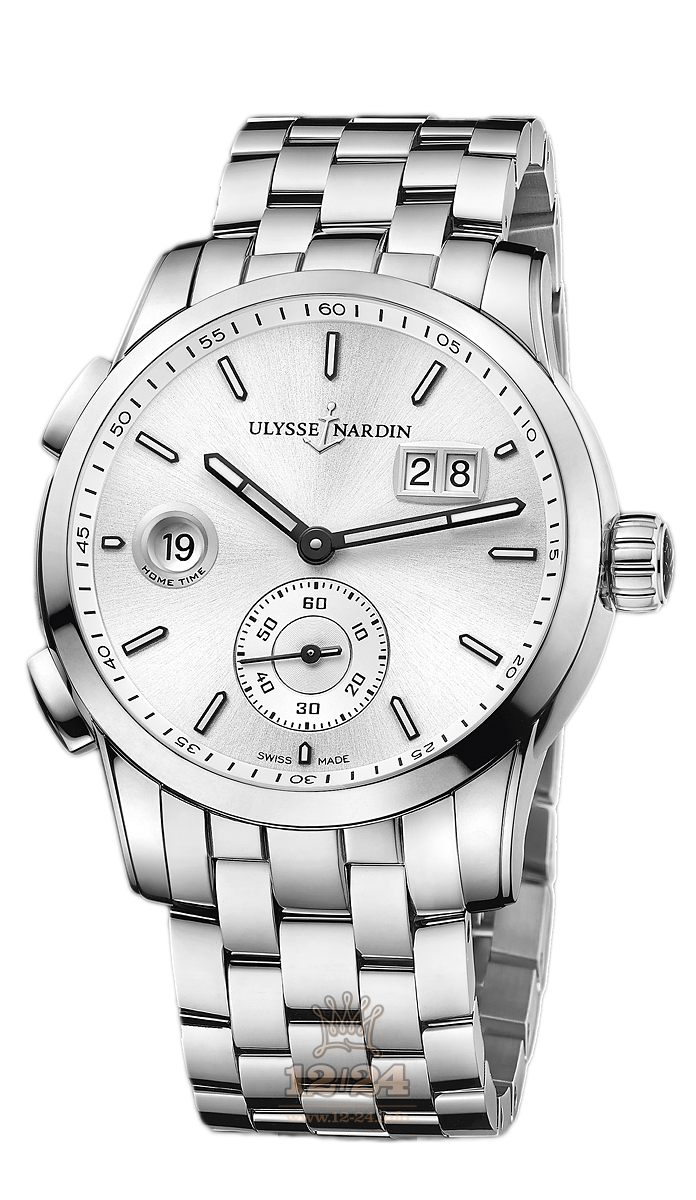 Ulysse Nardin Classic Watch 3343-126-7/91 42 mm Stainless steel Case Silver Dial