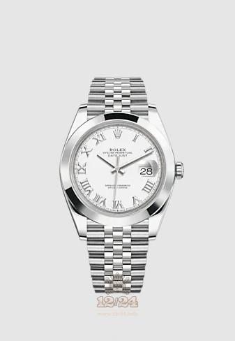 Rolex Datejust Watch 126300-0016 41 mm Stainless steel Case White Dial