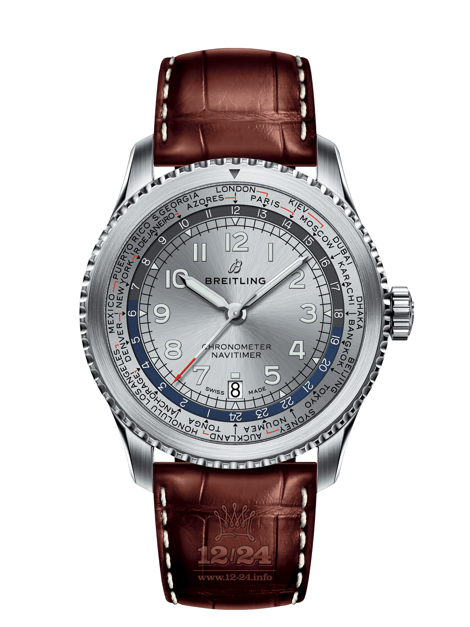 Breitling Navitimer Watch AB3521U01G1P1 43 mm Stainless steel Case Silver Dial