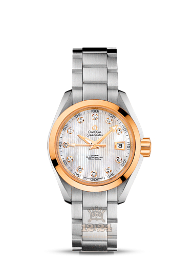 Omega Aqua Terra 150 M Watch 231.20.30.20.55.004 30 mm Steel / Yellow gold Case White Dial