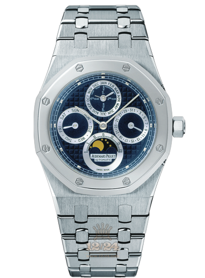 Audemars Piguet Royal Oak Watch 25820SP.OO.0944SP.01 39 mm Stainless steel Platinum Case Dark blue Dial