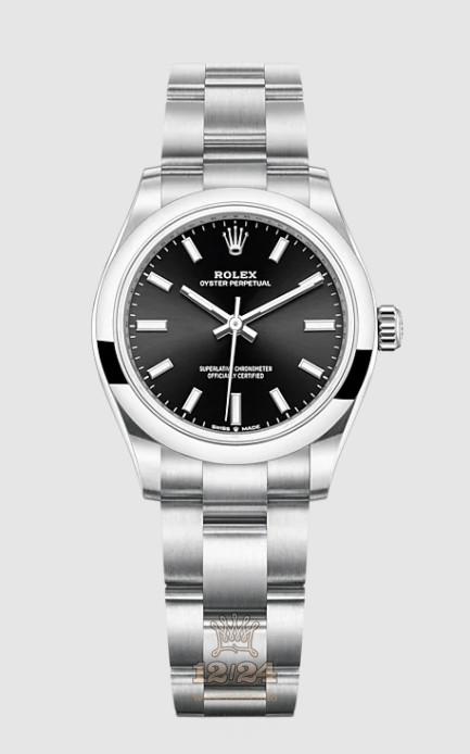 Rolex Oyster Perpetual Watch 277200-0002 31 mm Stainless steel Case Black Dial