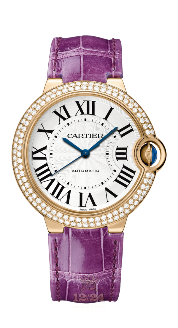 Cartier Ballon Bleu de Cartier Watch WJBB0009 36 mm Pink gold Case Silver Dial