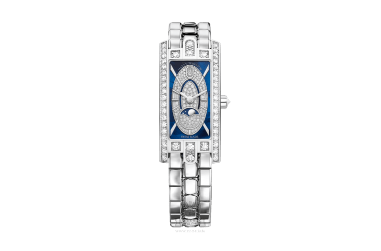 Harry Winston The Avenue Collection Watch AVCQMP16WW008 32 mm White gold Case Dark blue Dial