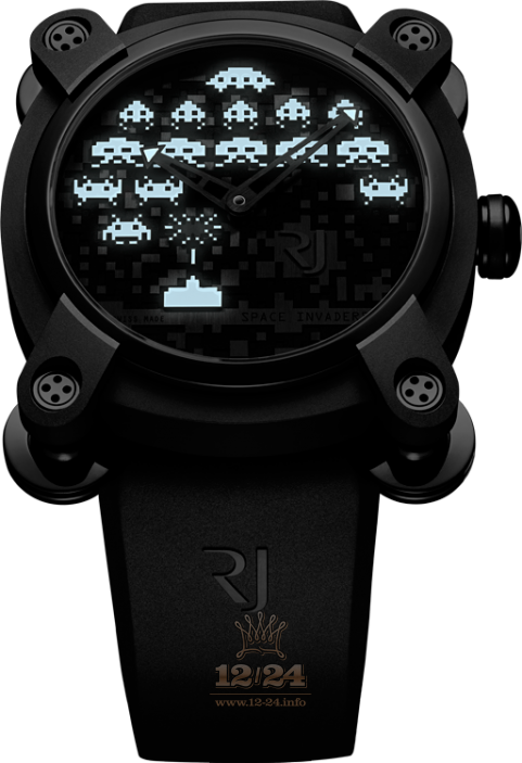 Romain Jerome Collaborations Watch RJ.M.AU.IN.006.01 46 mm Stainless steel PVD coating Case Black Dial