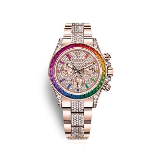 Rolex Cosmograph Daytona Watch 116595RBOW-0002 40 mm Pink gold Case Golden Dial