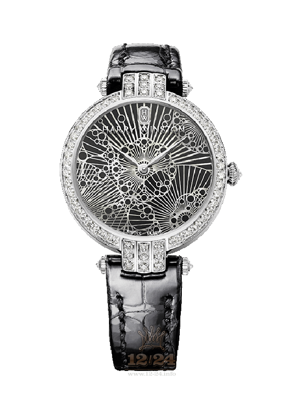 Harry Winston The Premier Collection Watch PRNQHM31WW002 31 mm White gold Case White Black Dial