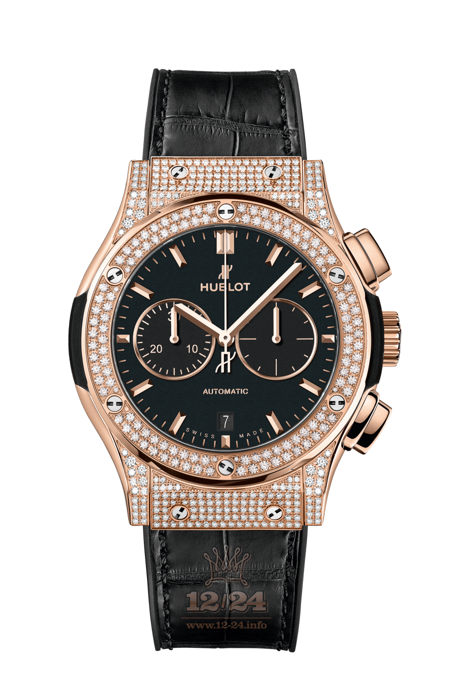 Hublot Classic Fusion Watch 541.OX.1181.LR.1704 42 mm Pink gold Case Black Dial