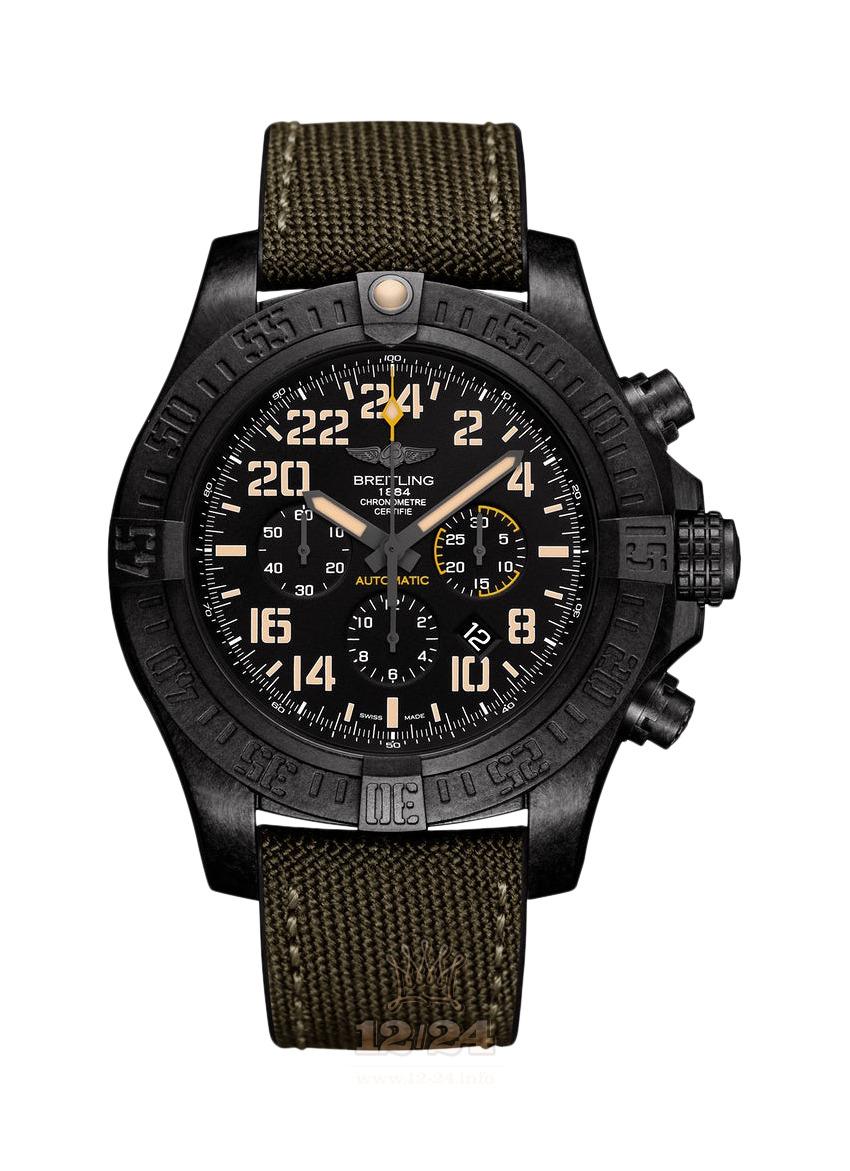 Breitling Avenger Watch XB12101A|BF46|283S|X20D.4 50 mm Titanium Case Black Dial