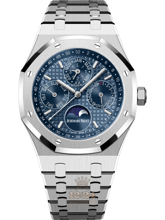 Audemars Piguet Royal Oak Watch 26574ST.OO.1220ST.03 41 mm Stainless steel Case Dark blue Dial