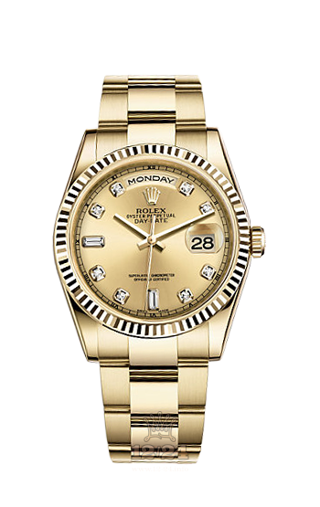 Rolex Day-Date Watch 118238-0113 36 mm Yellow gold Case Golden Dial