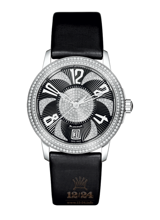 Blancpain Women Watch 3300-3555-52B 34 mm White gold Case