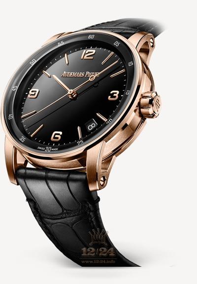 Audemars Piguet Code 11.59 Watch 15210OR.OO.A002CR.01 41 mm Pink gold Case Black Dial
