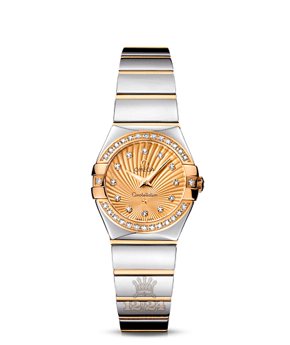 Omega Constellation Watch 123.25.24.60.58.002 24 mm Steel / Yellow gold Case Golden Dial