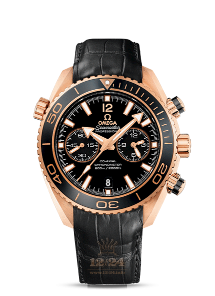 Omega Planet Ocean 600 M Watch 232.63.46.51.01.001 45 mm Pink gold Ceramics Case Black Dial
