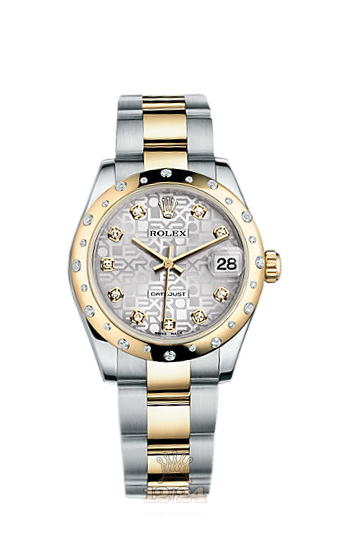 Rolex Lady-Datejust Watch 178343-0043 31 mm Steel / Yellow gold Case Silver Dial