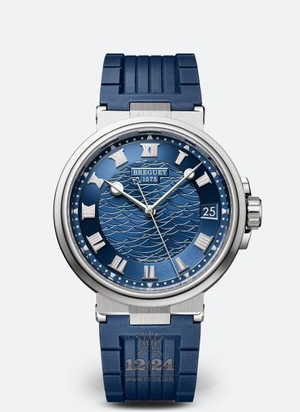 Breguet Marine Watch 5517BB/Y2/5ZU 40 mm White gold Case Dark blue Dial