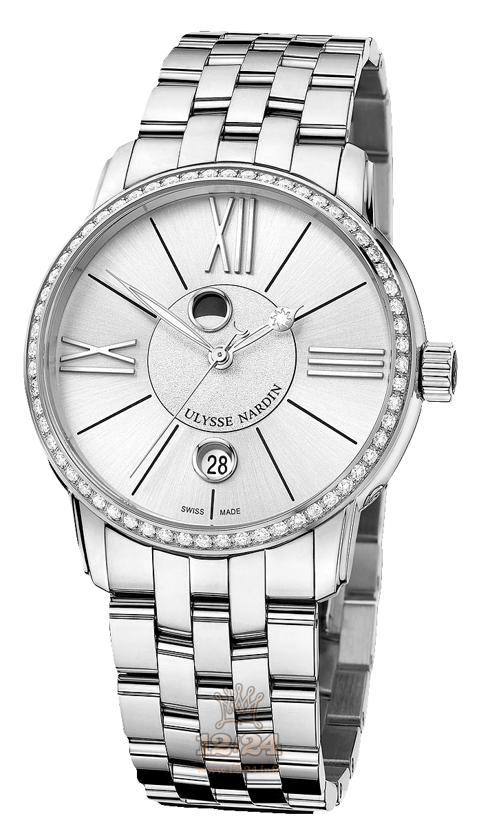 Ulysse Nardin Classic Watch 8293-122B-7/41 40 mm Stainless steel Case Silver Dial