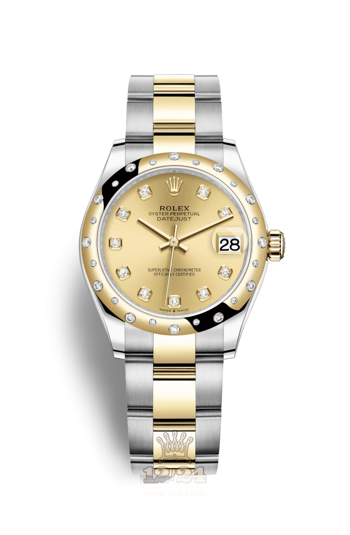Rolex Datejust Watch 278343rbr-0025 31 mm Stainless steel Yellow gold Case Yellow Dial